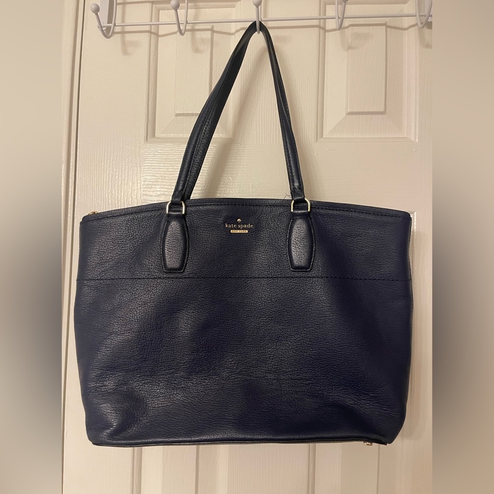 Navy blue Kate spade tote handbag